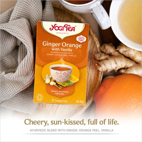 Yogi Tea Organic Ginger, Orange with Vanilla Tea Bags