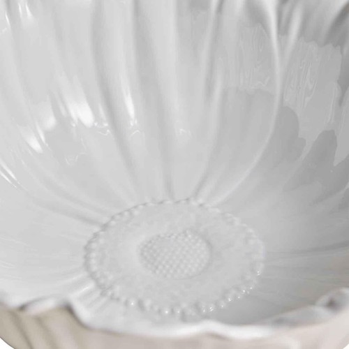 M&S Floral Serving Bowl, White