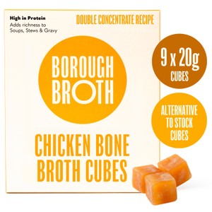 Borough Broth Organic Frozen Beef Bone Broth Cubes 180g