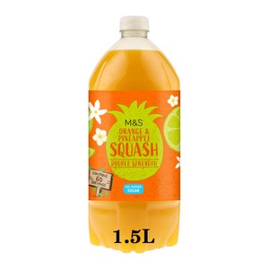 M&S Orange & Pineapple Double Strength Squash
