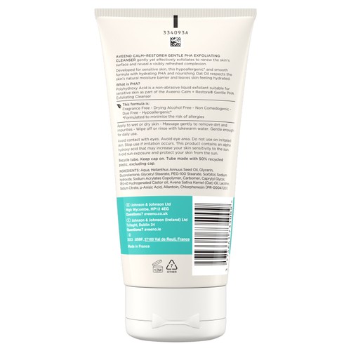 Aveeno Face Calm+Restore Gentle PHA Exfoliating Face Cleanser