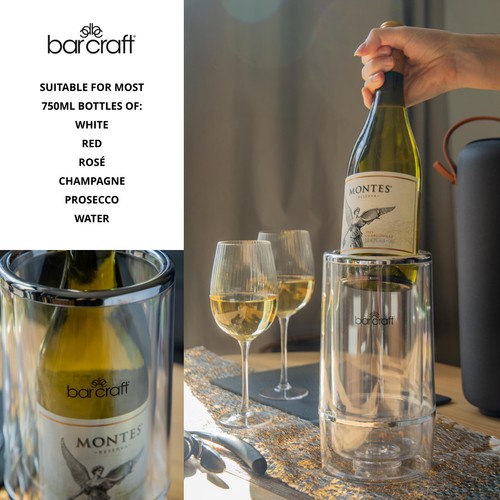 BarCraft Acrylic Double Walled Wine Cooler