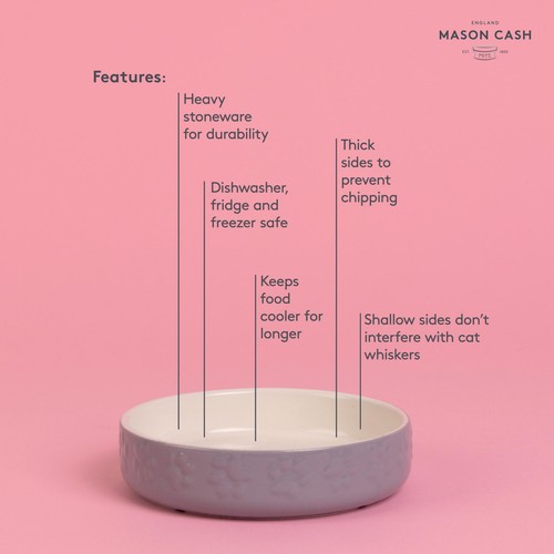 Mason Cash Colour Mix Grey Cat Saucer 13cm