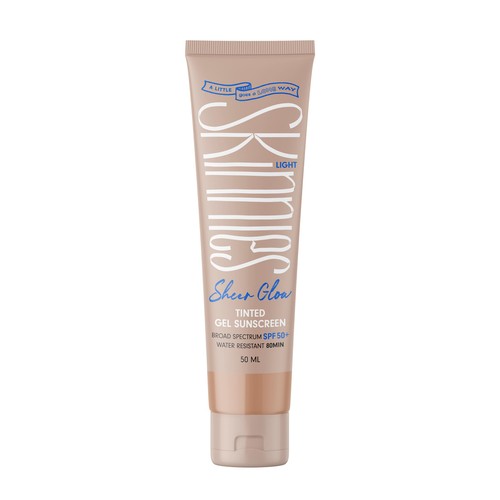 Skinnies Sheer Glow SPF50 Tinted Sunscreen - Light