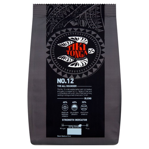 Tiki Tonga Blend No.12 Ground Coffee, 227g Tiki Tonga Blend No.12 Ground Coffee, 227g