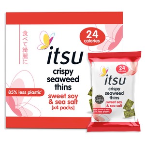 Itsu Seaweed Sweet Soy & Sea Salt Thins 4 X 5G