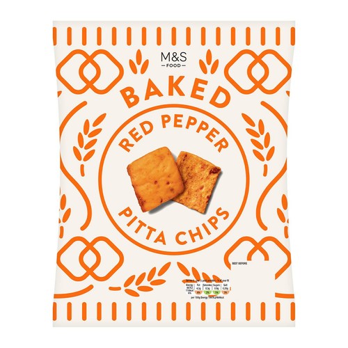 M&S Red Pepper Pitta Chips