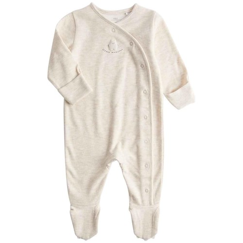 M&S Little Monster Sleepsuit, 9-12 Months, Cream