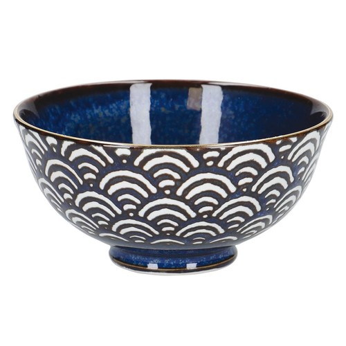 Mikasa Satori Porcelain Miso Wave Serve Bowl  