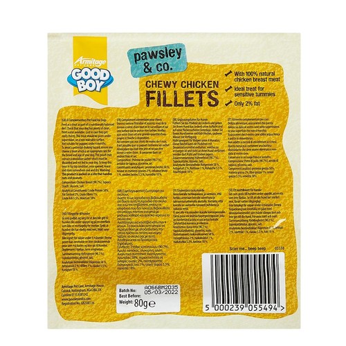 Good Boy Chewy Chicken Fillets Dog Treats