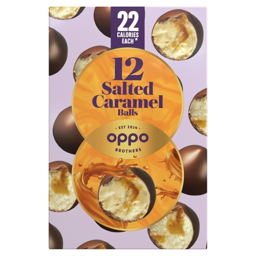 Oppo Salted Caramel Low Calorie Ice Cream Snack Balls