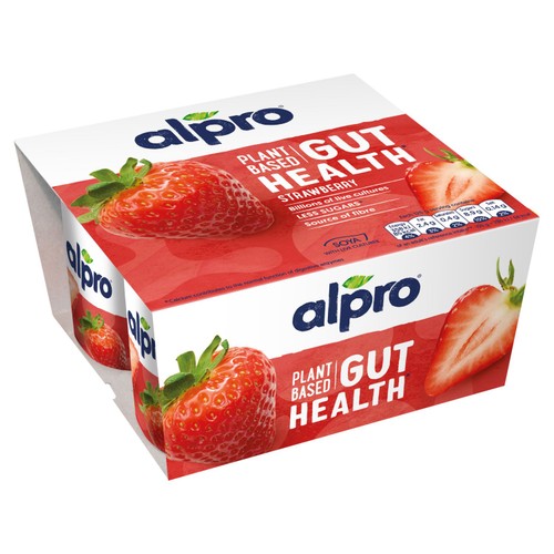 Alpro Gut Health Strawberry Dairy Free Yoghurt Alternative