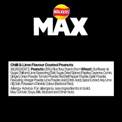 Walkers Max Strong Nuts Chili & Lime