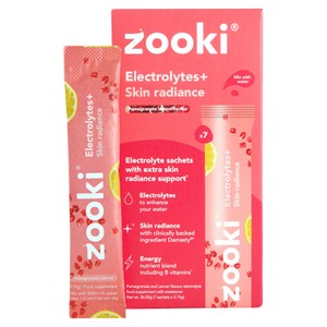 Zooki Electrolytes+ Skin Radiance, Pomegranate Flavour