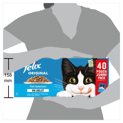 Felix Original Fish Selection in Jelly Wet Cat Food
