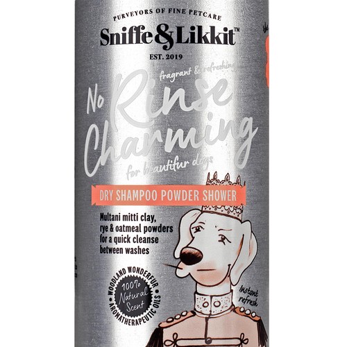 Sniffe & Likkit No Rinse Charming Dry Shampoo Powder Shower For Dogs