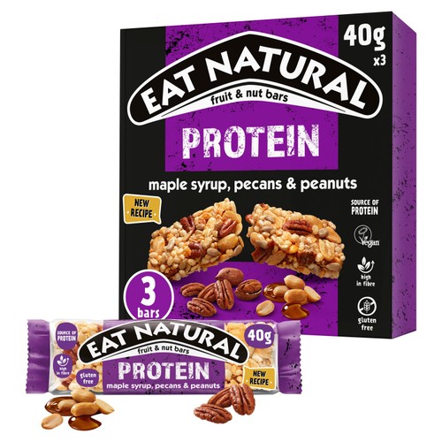 Eat Natural Maple Syrup, Pecan and Peanut Bars