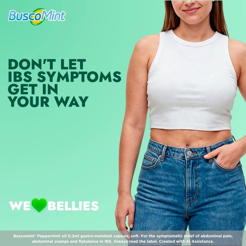 Buscomint 0.2 ml Peppermint Oil IBS Multi Symptom Treatment