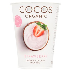 COCOS Organic Strawberry and Banana Coconut Yoghurt Tubes