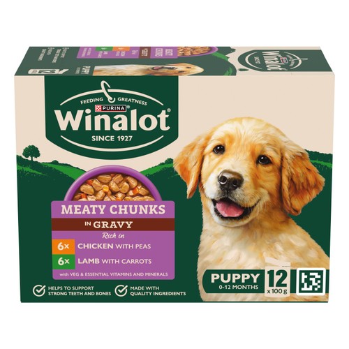 Winalot Meaty Chunks Puppy Mixed in Gravy Wet Dog Food 