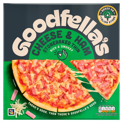 Goodfella's Stonebaked Thin Cheese & Ham Pizza