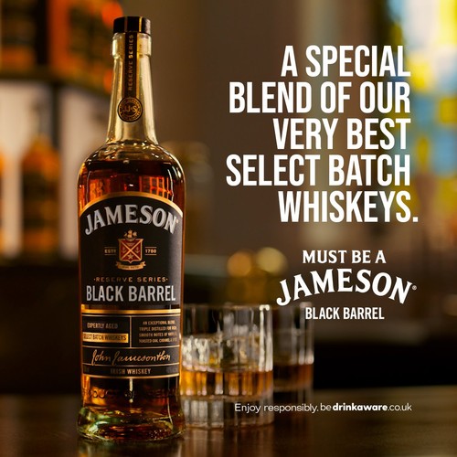 Jameson Black Barrel Triple Distilled Blended Irish Whiskey