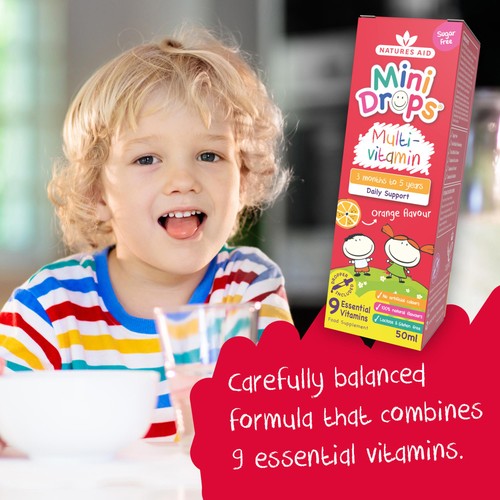 Natures Aid Mini Drops Multivitamin for Infants & Children