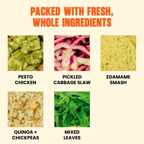 Pollen + Grace Pesto Chicken + Greens Salad Bowl