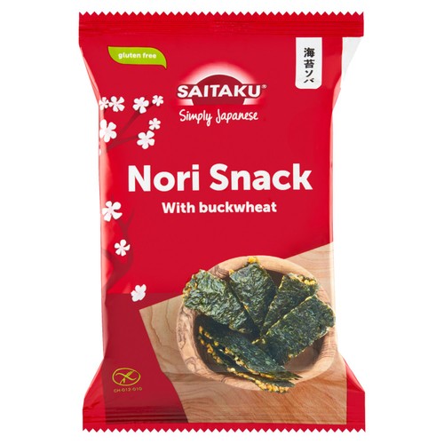 Saitaku Nori Seaweed Snack with Buckwheat, 20g