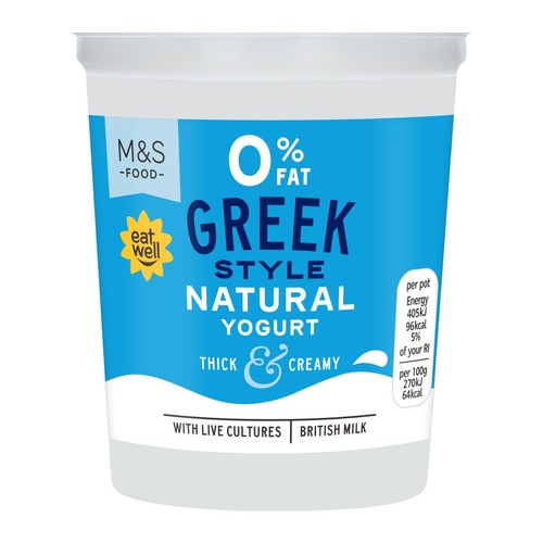 M&S Greek Style Live Yogurt 0% Fat