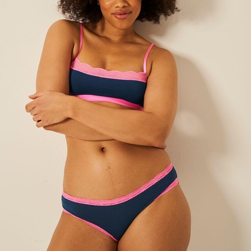 Stripe & Stare The Original Knicker Three Pack, Midnight Neon, XS