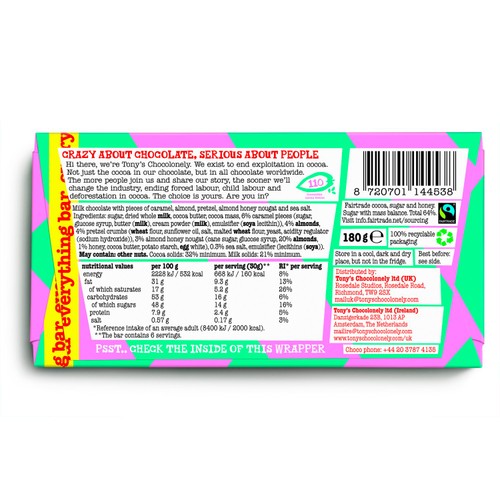 Tony's Chocolonely Milk Chocolate Everything bar