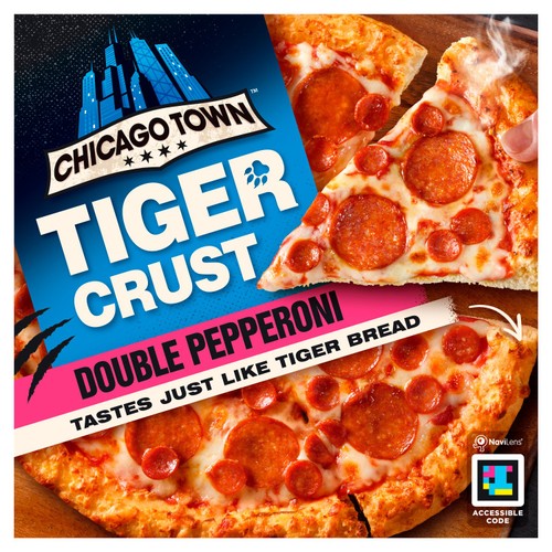 Chicago Town Tiger Crust Double Pepperoni Pizza