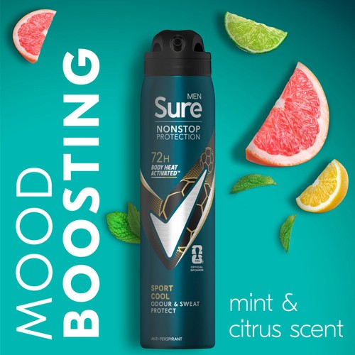 Sure Men 72hr Nonstop Protection Sport Cool Antiperspirant Deodorant
