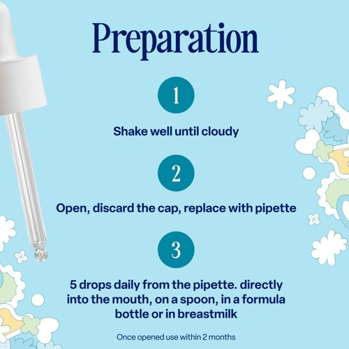 Kendamil Comfort Baby Drops Friendly bacteria gut health drops