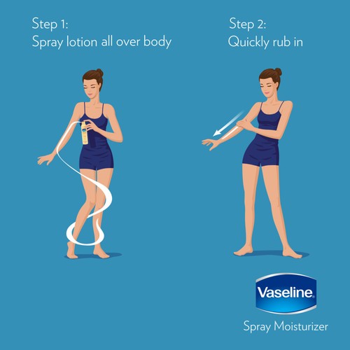 Vaseline Spray & Go Cocoa Body Moisturiser