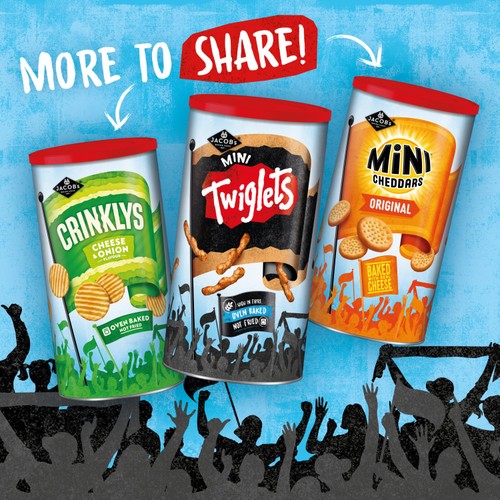 Jacob's Twiglets Original Baked Snacks Tub