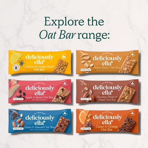 Deliciously Ella Ginger Spiced Oat Bars Multipack