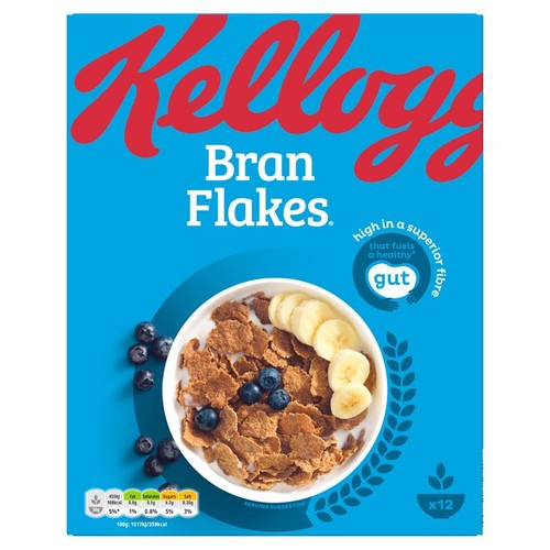 Kellogg's Bran Flakes Breakfast Cereal