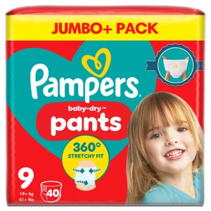 Pampers Baby Dry Nappy Pants Size 9 Jumbo