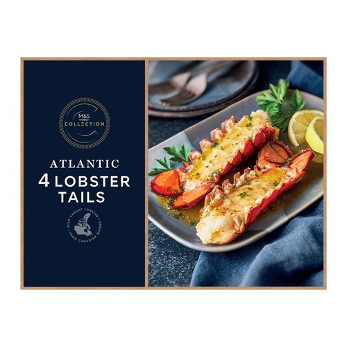M&S Collection Frozen 4 Lobster Tails with Butter