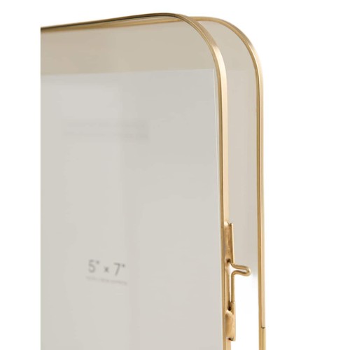 M&S Rounded Photo Frame 5x7 inch, Gold