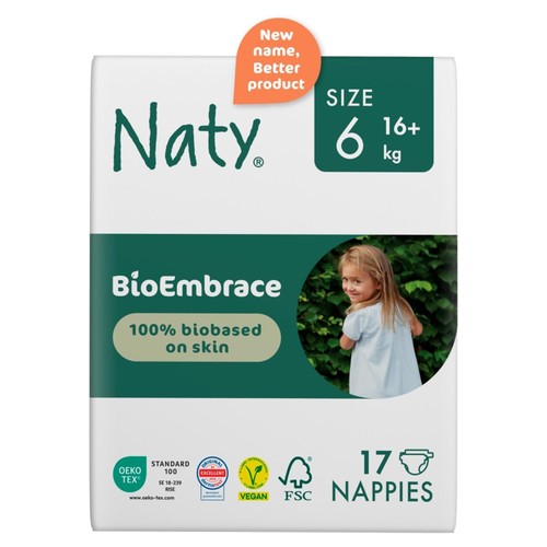 Naty BioEmbrace Nappies Size 6 (16kg+)