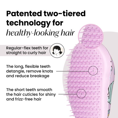Tangle Teezer Kids Unicorn Mini Detangling Hairbrush 
