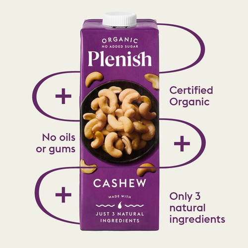 Plenish Organic Cashew Unsweetened Drink Long Life