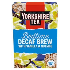 Yorkshire Tea Bedtime Decaf Brew, Vanilla & Nutmeg Herbal Tea Bags