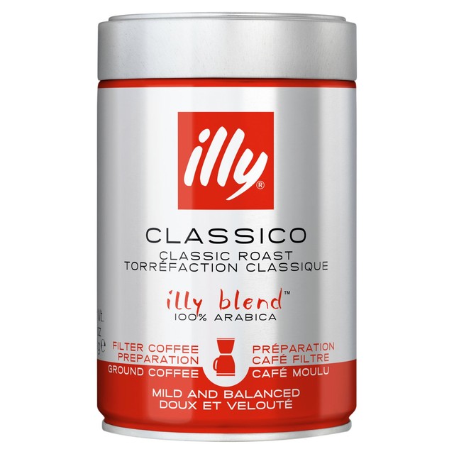 Illy Classico Ground Filter Coffee Medium Roast 250g