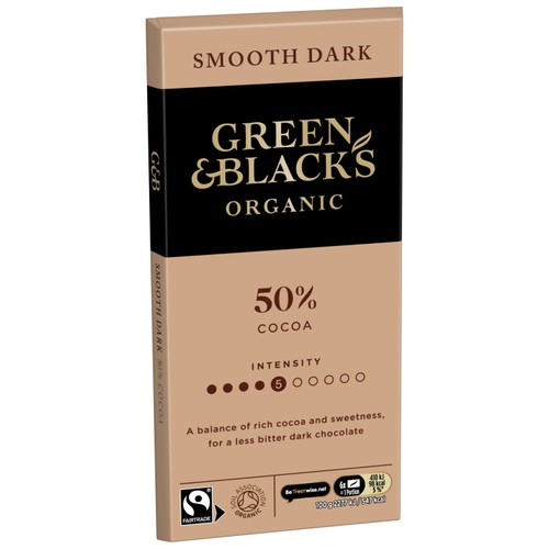 Green & Black's Organic Smooth 50% Dark Chocolate Bar