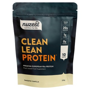 Nuzest Clean Lean Protein Premium European Pea Protein Powder Smooth Vanilla 250G