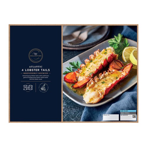 M&S Collection Frozen 4 Lobster Tails with Butter